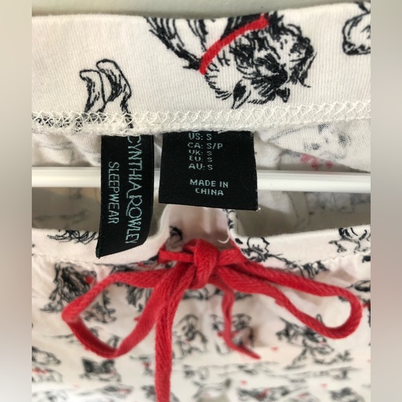 Pajama pants with cute dog and heart print. - Picture 3 of 5